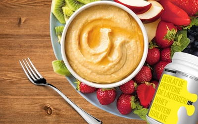 Un encas sucré et sain : Découvrez notre délicieux Houmous protéiné à la vanille !