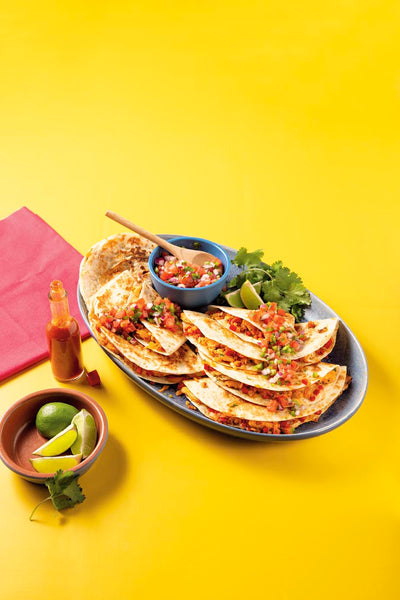 Chicken and Pico de Gallo Quesadillas: a recipe with sunny flavors from Mexico.
