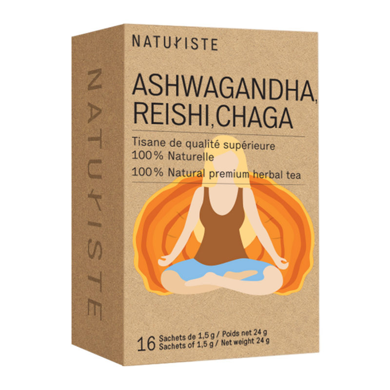 TISANE ASHWAGANDHA, REISHI, CHAGA