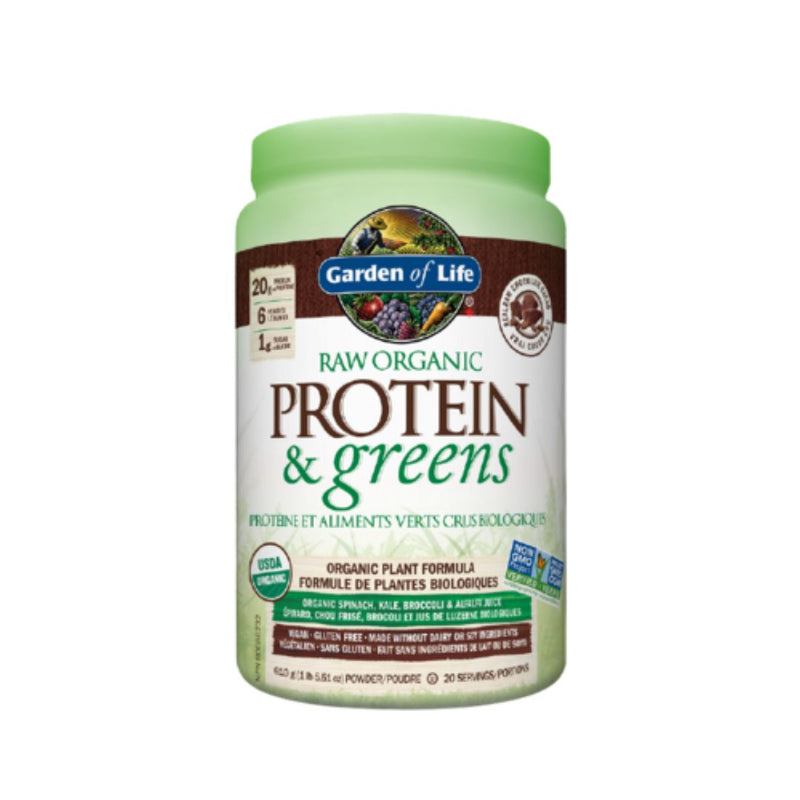 GARDEN LIFE - PROTÉINE ET ALIMENTS VERTS BIO AU CHOCOLAT