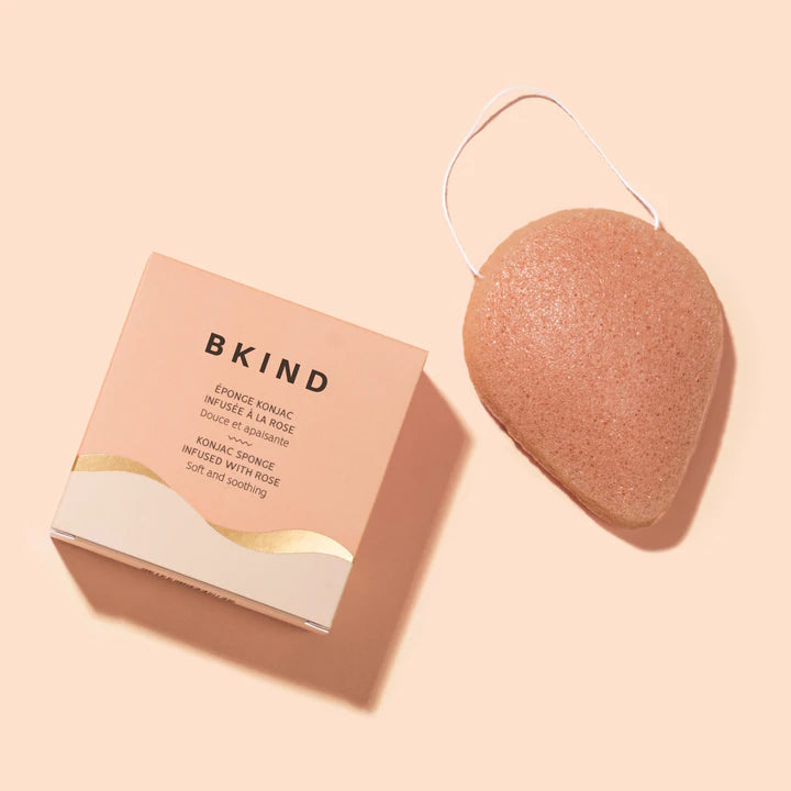 BKIND EPONGE FACIAL APAISANTE KONJAC ROSE