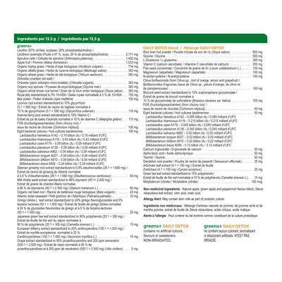 GENUINE HEALTH GREENS+ DÉTOX QUOTIDIEN | POMME VERTE 406G
