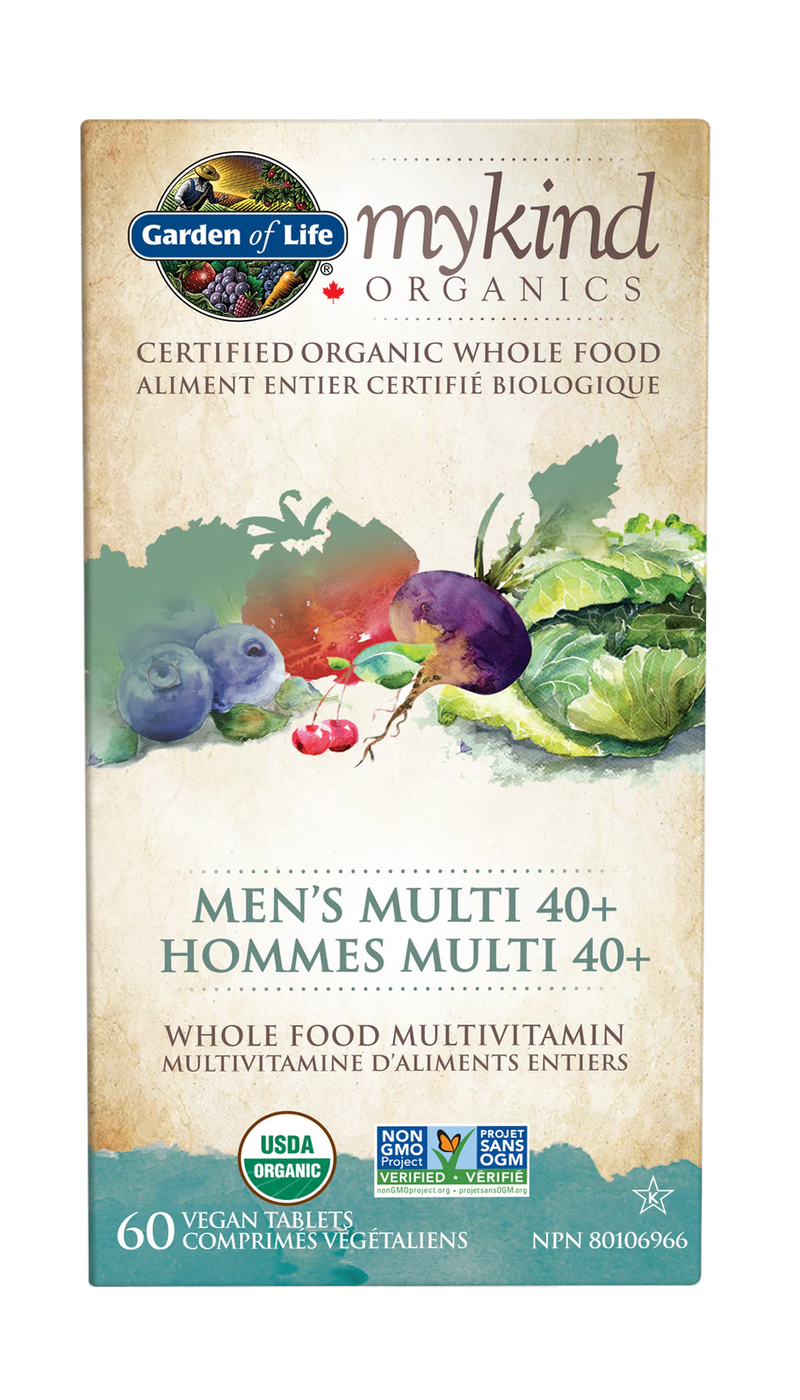 GARDEN OF LIFE MYKIND ORGANICS - MULTIVITAMINE HOMMES MULTI 40+