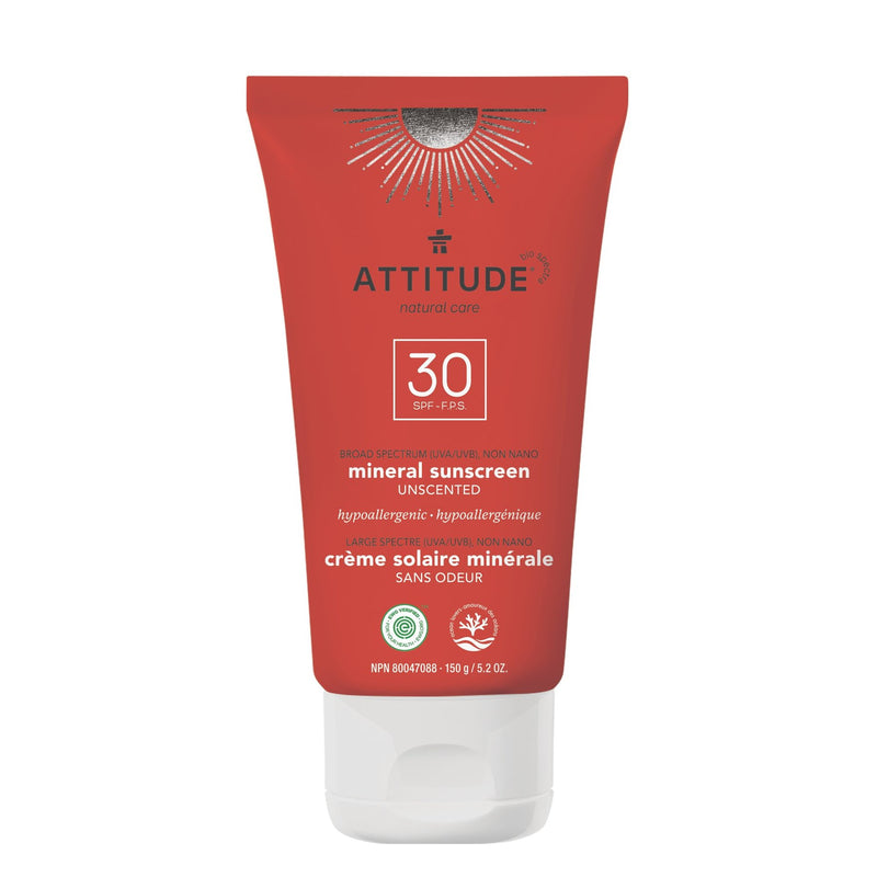 ATTITUDE MINERAL SUN CREAM ADULT MINERAL PERFUM FREE