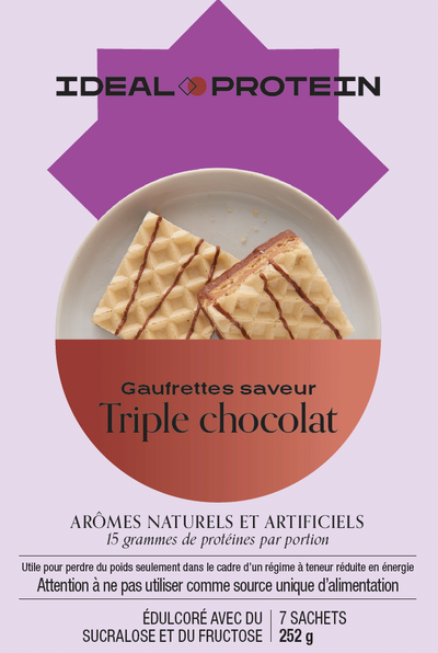GAUFRETTES TRIPLE CHOCOLAT NON RESTREINTES