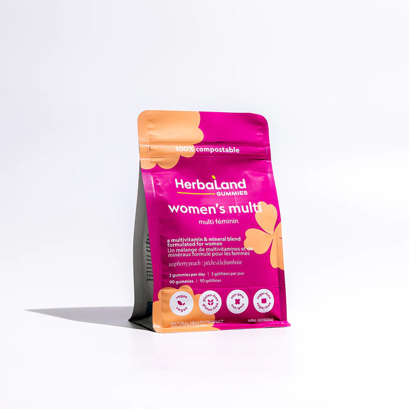 HERBALAND GUMMIES POUR FEMMES, FRUITS, VÉGÉTALE & FIBRE