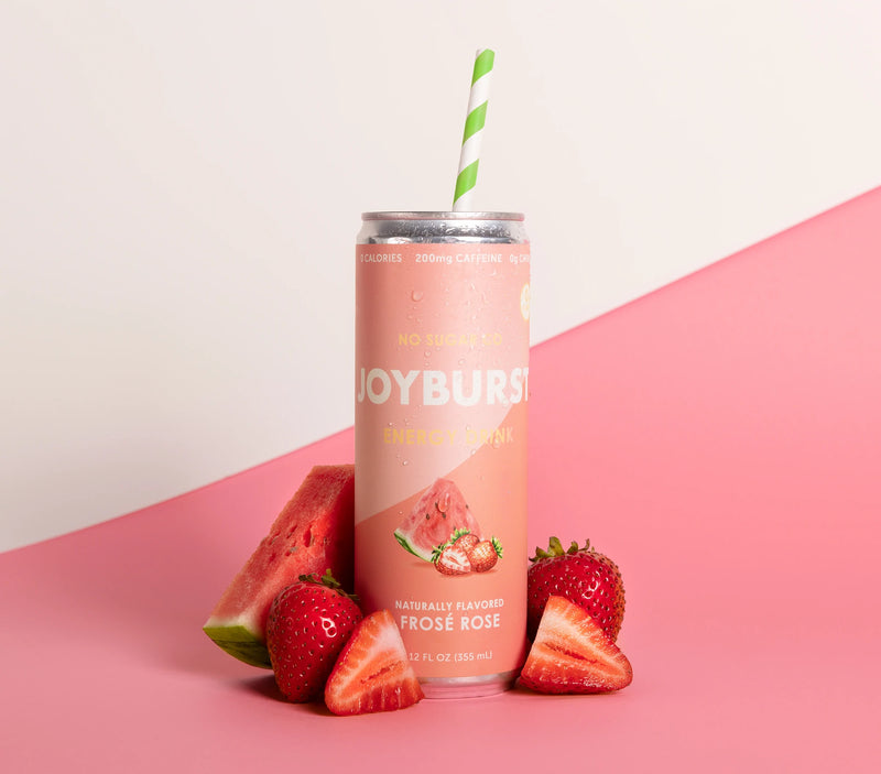 JOYBURST BOISSON ENERGÉTIQUE ROSE 355ML