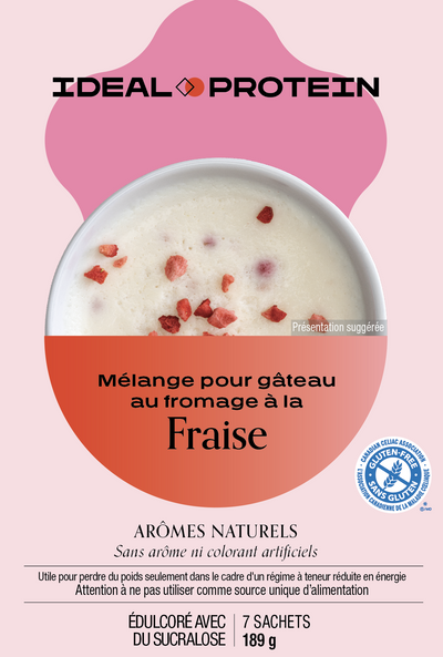 MÉLANGE POUR GÂTEAU AU FROMAGE À LA FRAISE