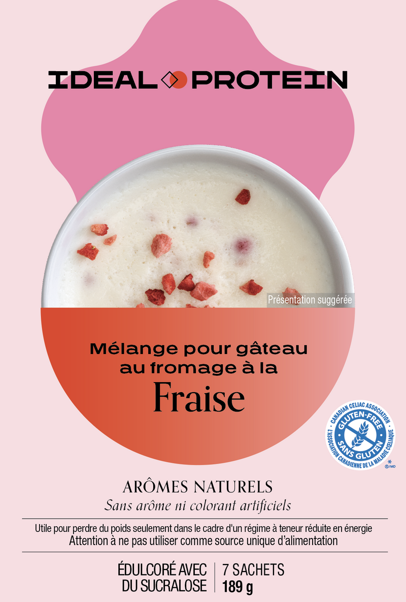 MÉLANGE POUR GÂTEAU AU FROMAGE À LA FRAISE