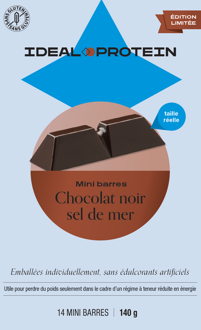 MINI BARRES CHOCOLAT NOIR SEL DE MER
