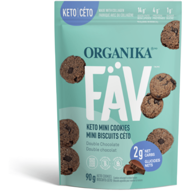 ORGANIKA FAV KETO MINI COOKIES DOUBLE CHOCOLAT 1x90G