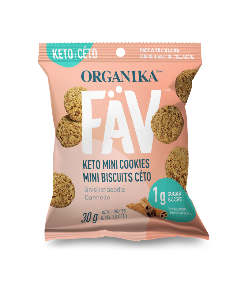 ORGANIKA FAV KETO MINI COOKIES SNICKERDOODLE 1x30G