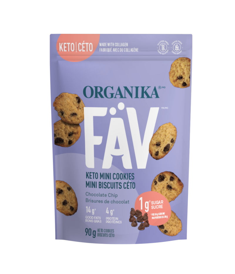 ORGANIKA FAV KETO MINI COOKIES PÉPITES DE CHOCOLAT 1x90G