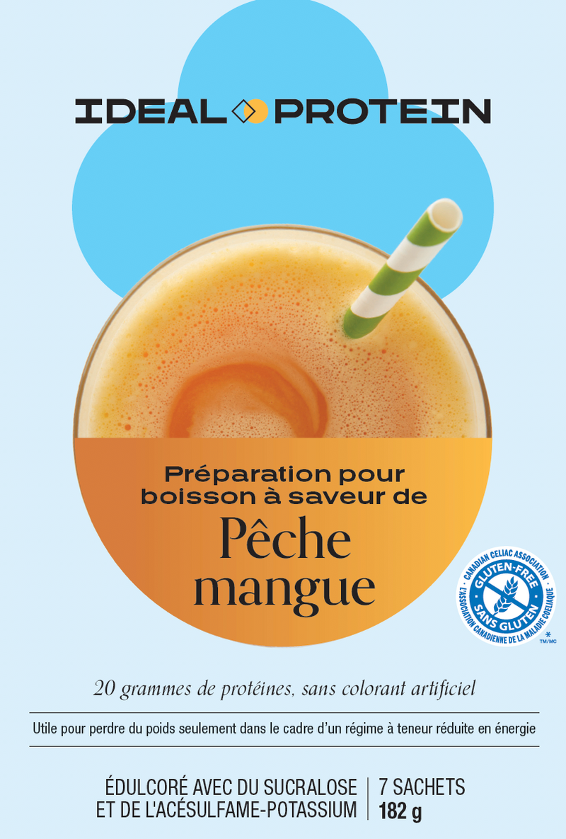 PRÉPARATION BOISSON PÊCHE ET MANGUE