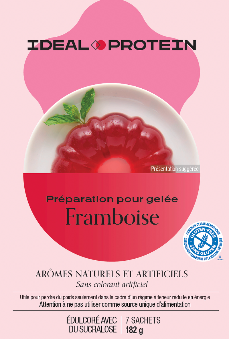 PRÉPARATION GELÉE AUX FRAMBOISES