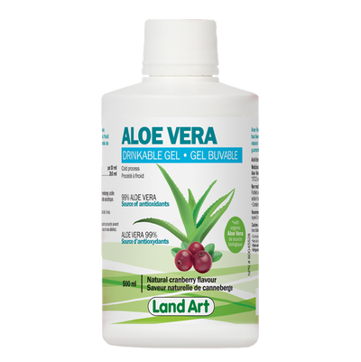 LAND ART ALOE VERA DRINKABLE GEL CRANBERRY