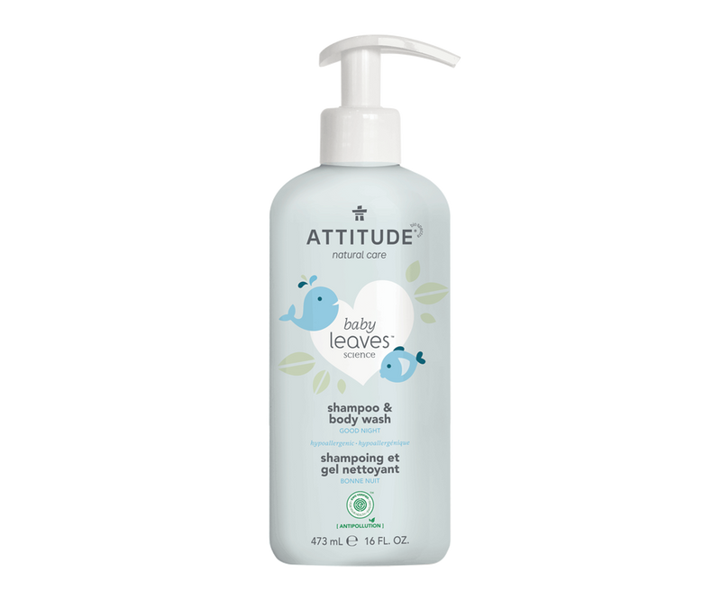 ATTITUDE 2IN1 SHAMPOO NIGHT CLEANSING GEL ALMOND MILK