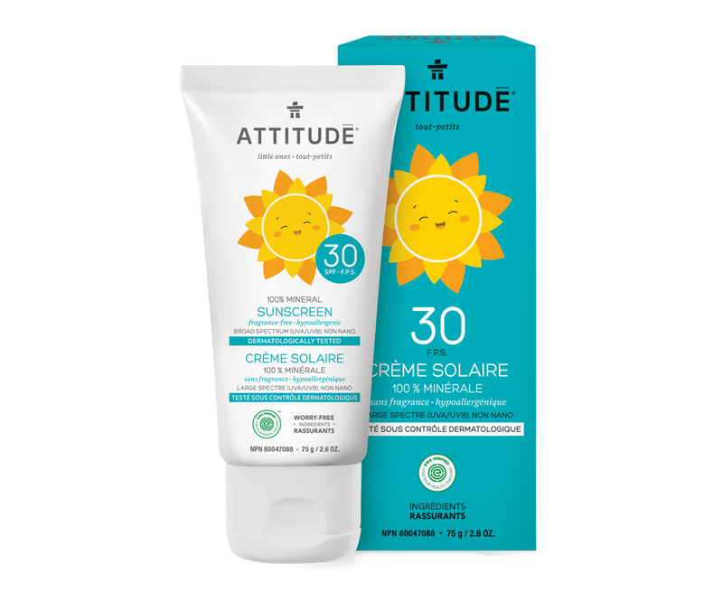 ATTITUDE SUN CREAM FOR BABIES  PERFUM FREE