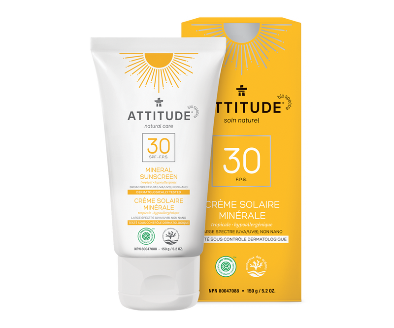 ATTITUDE CRÈME SOLAIRE ADULTE TROPICALE