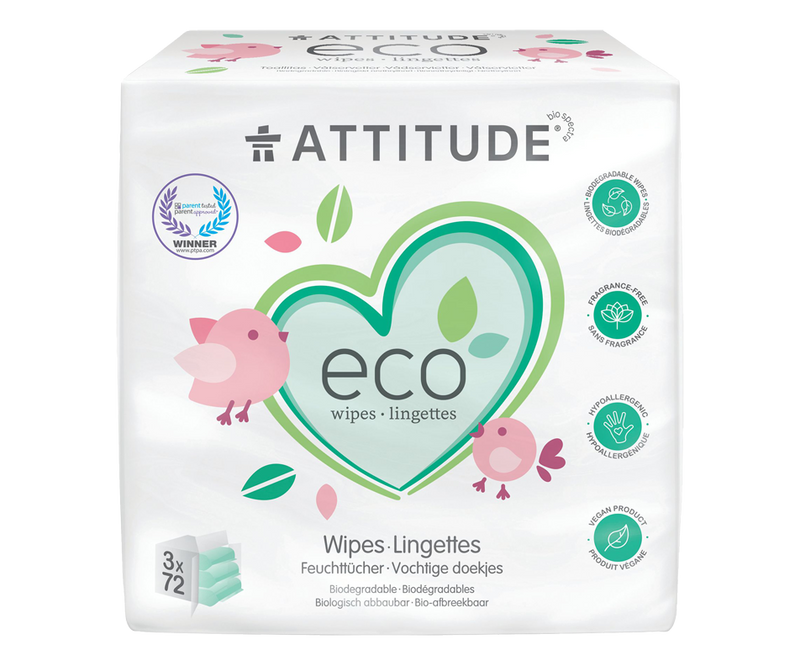 ATTITUDE SERVIETTES HUMIDES RECHARGE 216UNITS