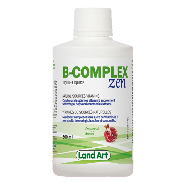 LAND ART VITAMIN B ZEN COMPLEX POMEGRANATE