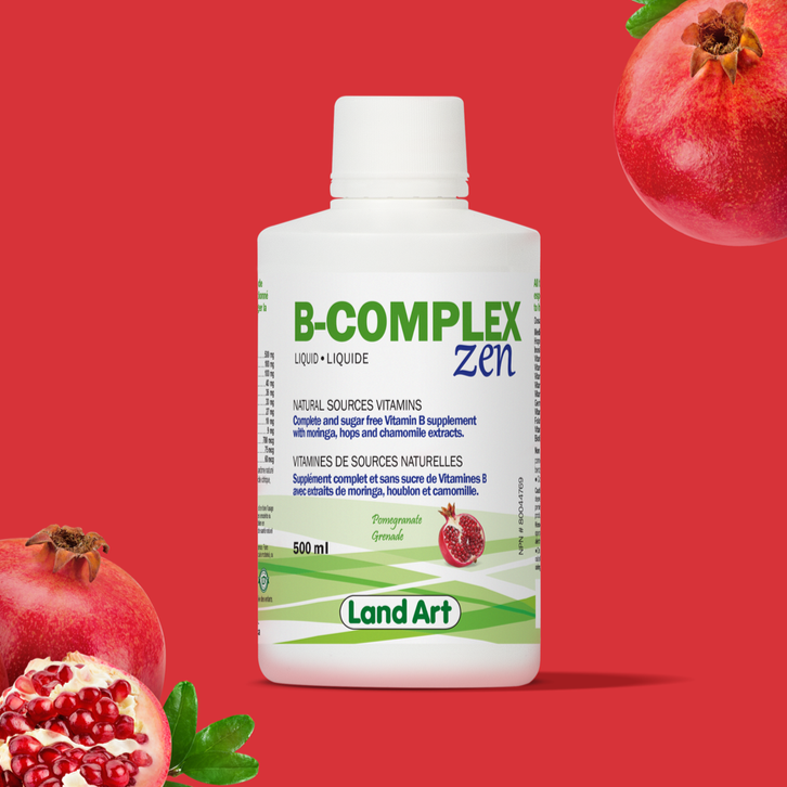 LAND ART VITAMIN B ZEN COMPLEX POMEGRANATE