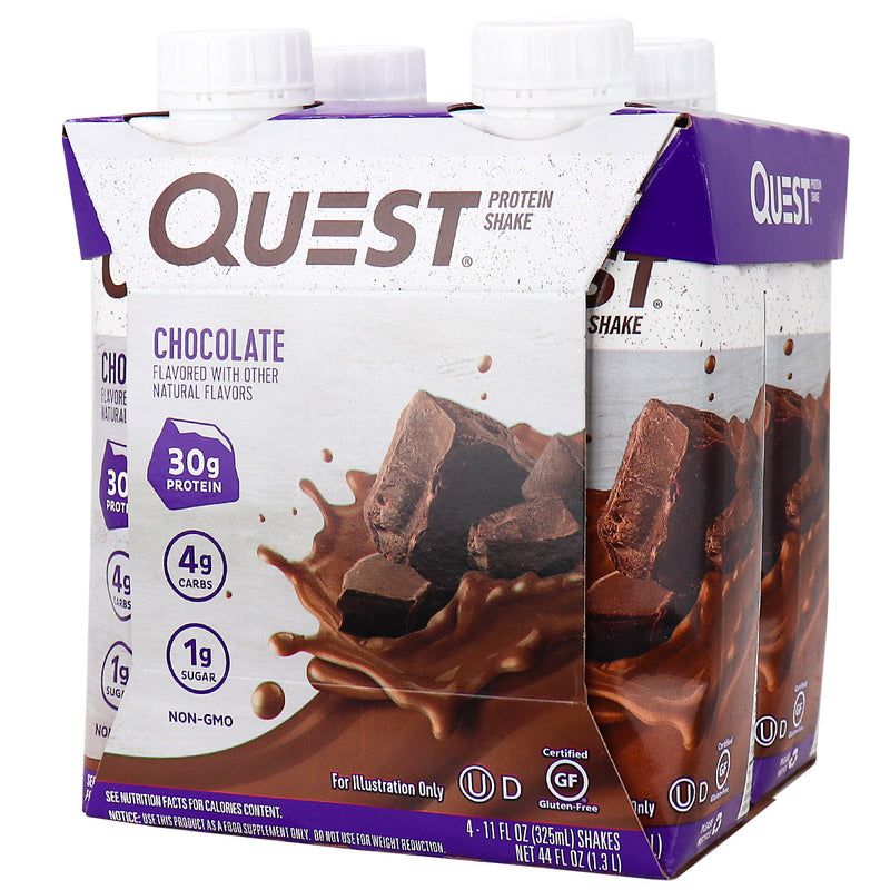 QUEST PROTEIN SHAKES CHOCO 4 X 325ML